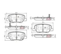 N3615017 Kit pastiglie freno, Freno a disco (NIPPARTS)
