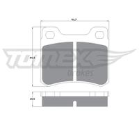 TOMEX brakes TX 10-371 Kit pastiglie freni