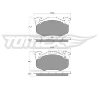 Pastiglie freno Assale posteriore TX 10-502 TOMEX Brakes per PEUGEOT RENAULT