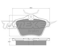 Pastiglie freno Assale posteriore TX 12-68 TOMEX Brakes per LANCIA ALFA ROMEO