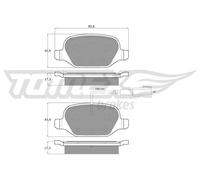Pastiglie freno Assale posteriore TX 12-703 TOMEX Brakes per ALFA ROMEO MITO