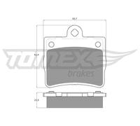 TOMEX brakes TX 12-77 Kit pastiglie freni
