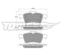 Pastiglie freno Assale posteriore TX 12-95 TOMEX Brakes per RENAULT NISSAN