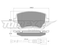 Pastiglie freno Assale posteriore TX 13-96 TOMEX Brakes per VW MULTIVAN T5