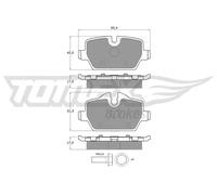 Pastiglie freno Assale posteriore TX 14-34 TOMEX Brakes per BMW 3 1 3 Coupé