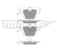 Pastiglie freno Assale posteriore TX 14-81 TOMEX Brakes per BMW 5 5 Touring 6