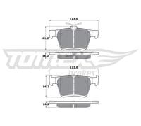 Pastiglie freno Assale posteriore TX 17-05 TOMEX Brakes per VW AUDI SEAT SKODA