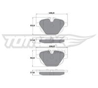 TOMEX brakes TX 17-34 Kit pastiglie freni