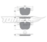 Pastiglie freno Assale posteriore TX 17-38 TOMEX Brakes per BMW ROLLS-ROYCE