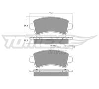 Pastiglie freno Assale posteriore TX 18-11 TOMEX Brakes per FIAT PEUGEOT CITROËN