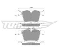 Pastiglie freno Assale posteriore TX 18-16 TOMEX Brakes per LAND ROVER VOLVO