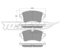 Pastiglie freno Assale posteriore TX 18-23 TOMEX Brakes per AUDI VW