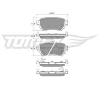 Pastiglie freno Assale posteriore TX 18-27 TOMEX Brakes per NISSAN RENAULT