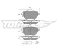 Pastiglie freno Assale posteriore TX 18-36 TOMEX Brakes per CITROËN PEUGEOT OPEL