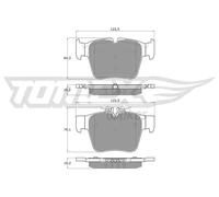 Pastiglie freno Assale posteriore TX 18-54 TOMEX Brakes per MERCEDES-BENZ GLC
