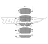 Pastiglie freno Assale posteriore TX 18-69 TOMEX Brakes per MAZDA 3 3 Tre volumi