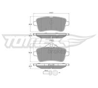 Pastiglie freno Assale posteriore TX 18-79 TOMEX Brakes per MERCEDES-BENZ SLK
