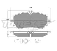 Pastiglie freno Assale posteriore TX 19-14 TOMEX Brakes per VW MAN