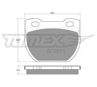 Pastiglie freno Assale posteriore TX 19-24 TOMEX Brakes per LAND ROVER