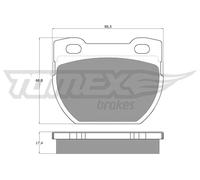 Pastiglie freno Assale posteriore TX 19-25 TOMEX Brakes per LAND ROVER