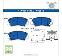 Pastiglie freno ATE Anteriore per HYUNDAI ACCENT BAYON i20 KIA RIO