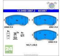 Pastiglie freno ATE Anteriore per MERCEDES CLASSE X 350 250 220 NISSAN NP300