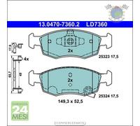 Pastiglie freno ATE Ceramic Anteriore per ABARTH 500E FIAT PANDA 500e 500 LANCIA
