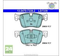 Pastiglie freno ATE Ceramic Anteriore per CITROEN BERLINGO GRAND C5 C4 DS OPEL G