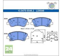 Pastiglie freno ATE Ceramic Anteriore per HYUNDAI ACCENT BAYON i20 KIA RIO