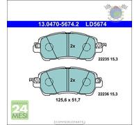 Pastiglie freno ATE Ceramic Anteriore per MAZDA 2