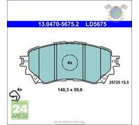 Pastiglie freno ATE Ceramic Anteriore per MAZDA 6