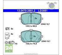 Pastiglie freno ATE Ceramic Anteriore per MERCEDES 220 A GLB 200 180 GL