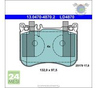 Pastiglie freno ATE Ceramic Anteriore per MERCEDES CLASSE S 350 300 SL