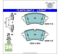 Pastiglie freno ATE Ceramic Posteriore per AUDI A7 A6 A5 A4 ##k