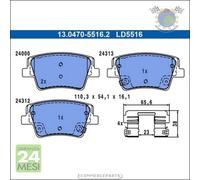 Pastiglie freno ATE Ceramic Posteriore per HYUNDAI SANTA FE