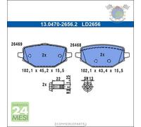 Pastiglie freno ATE Ceramic Posteriore per RENAULT MEGANE CAPTUR