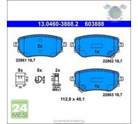 Pastiglie freno ATE Posteriore per MERCEDES CLASSE X 350 250 220 NISSAN NP300