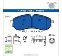 Pastiglie freno ATE Posteriore per VW CRAFTER GRAND