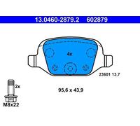 Set di pastiglie freno ATE 13.0460-2879.2, posteriore