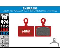 Pastiglie galfer fd496 g1851 advanced semi metallic brake pads per freni a disco shimano tiagra 105 ultegra dura ace grx metrea xtr rs30