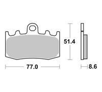 PASTIGLIE FRENO ANTERIORE BREMBO CARBON BMW K 1300 S 2009 2010 2011 2012