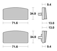 Pastiglie Freno Biologici BREMBO 07gr5915 per Moto Ricambi Accessori