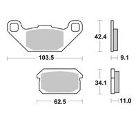 BREMBO 07GR78CC Kit pastiglie freni