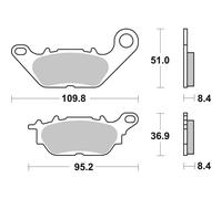Pastiglie Freno Biologici BREMBO 07ya28cc per Moto Ricambi Accessori