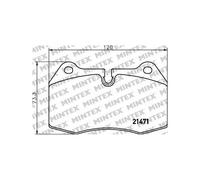 Pastiglie Freno Bmw 7 740i. Il 1994 10-2001 11 Mintex
