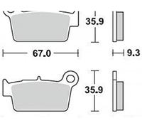 PASTIGLIE FRENO BRAKING SINTERIZZATE APRILIA MXV RXV 450 SXV 550