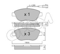 PASTIGLIE FRENO CIFAM 822-322-0