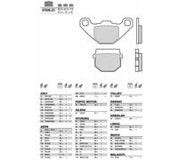 PASTIGLIE FRENO BREMBO 07026 PER AEON 200 ELITE 2011 POSTERIORE