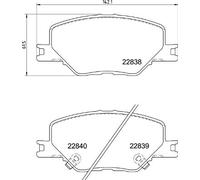 BREMBO P 59 096 Kit pastiglie freni