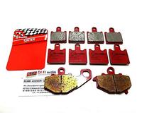 PASTIGLIE FRENO BREMBO SA ANTERIORI + POSTERIORI SP ZX6R NINJA 600 2007-2016 PORTACHIAVI AER OMAGGIO